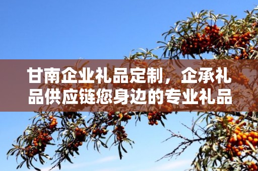 甘南企业礼品定制，企承礼品供应链您身边的专业礼品定制公司